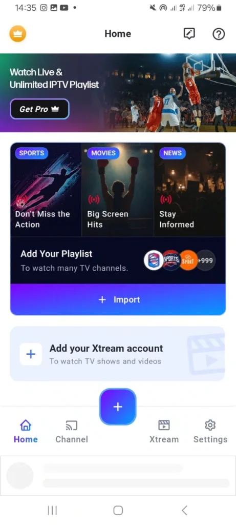 IPTV PLAYER adding a playlist