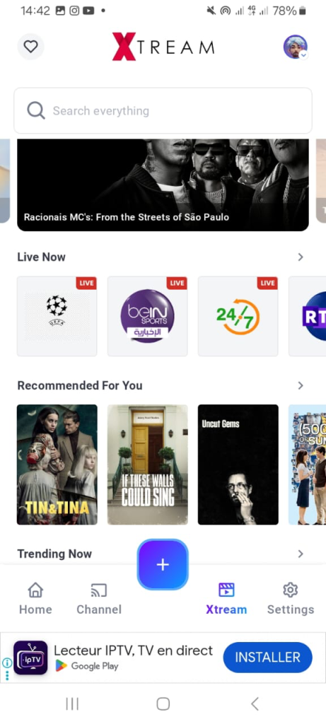 IPTV content on Android