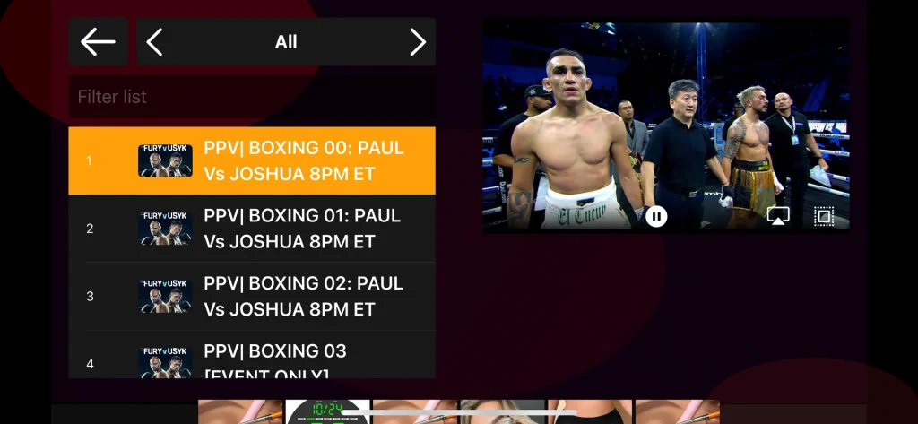 Live broadcasts iptv