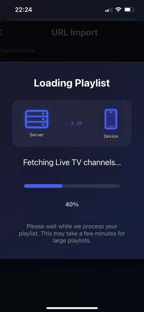 Waiting for iptv content to load
