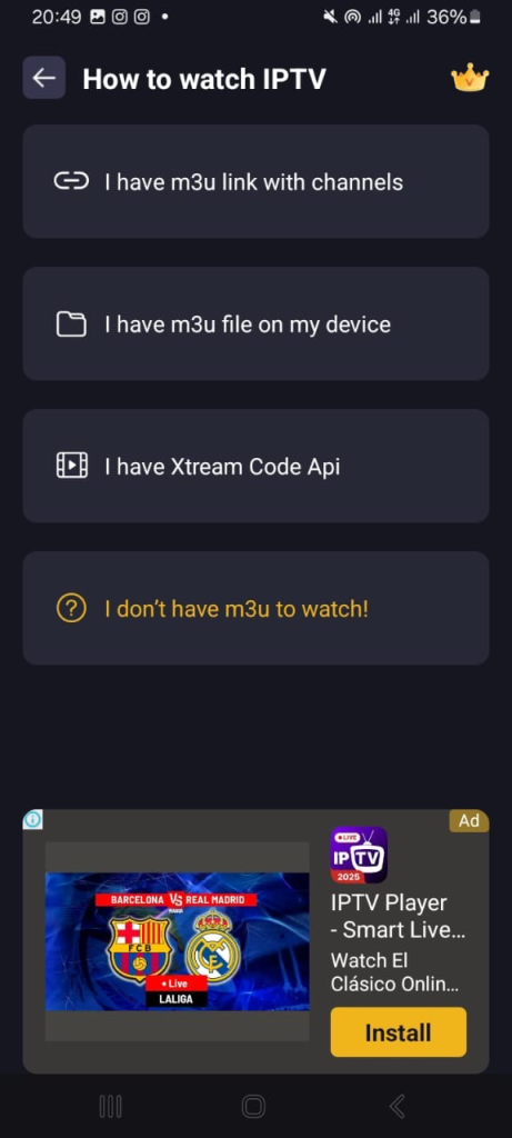 add a playlist on Android