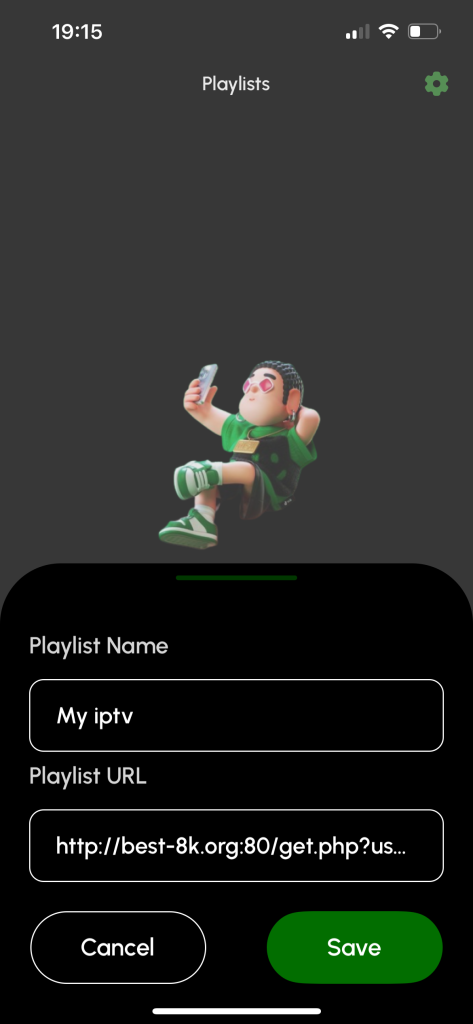 playlist informations Iphone
