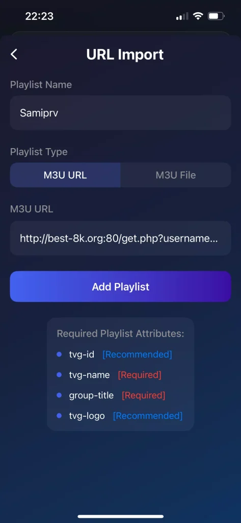 Service provider information