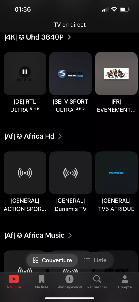watch live broadcasts on iOS