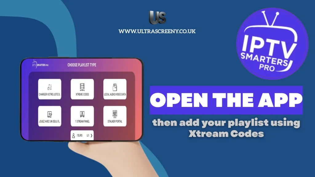 Add IPTV playlist using Xtream code