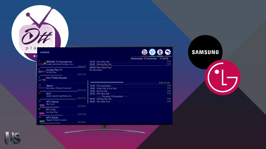 ott player interface screen 