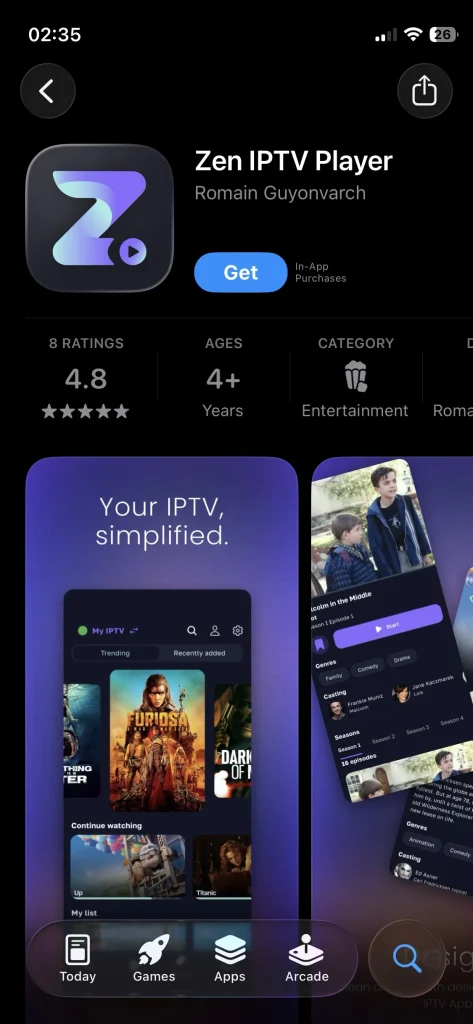 zen iptv player