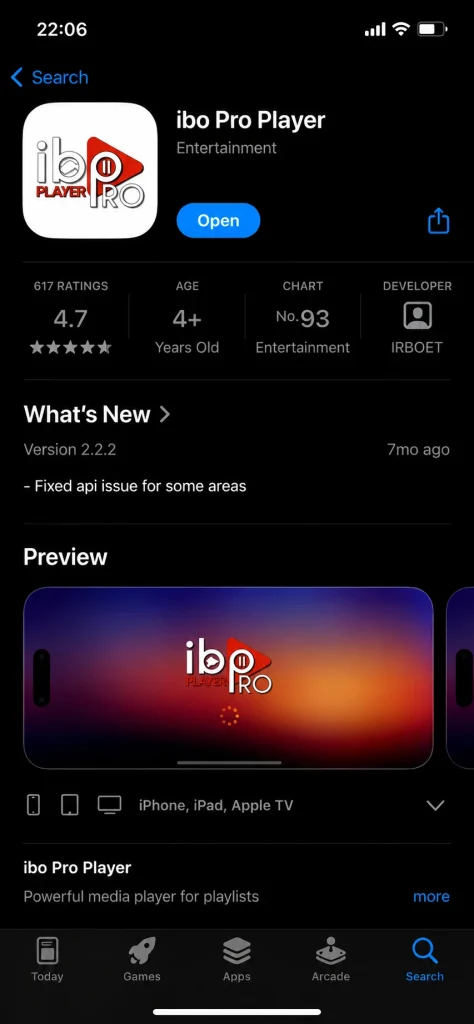 Ibo pro player iPhone download