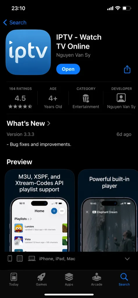 IPTV Watch online set-up