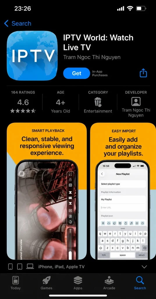 IPTV word set-up