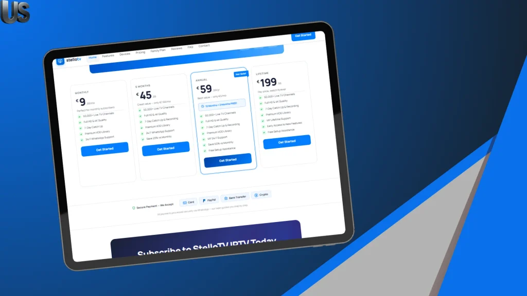 StelloTV price and plans